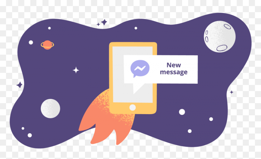 Illustration, HD Png Download - facebook messenger logo png