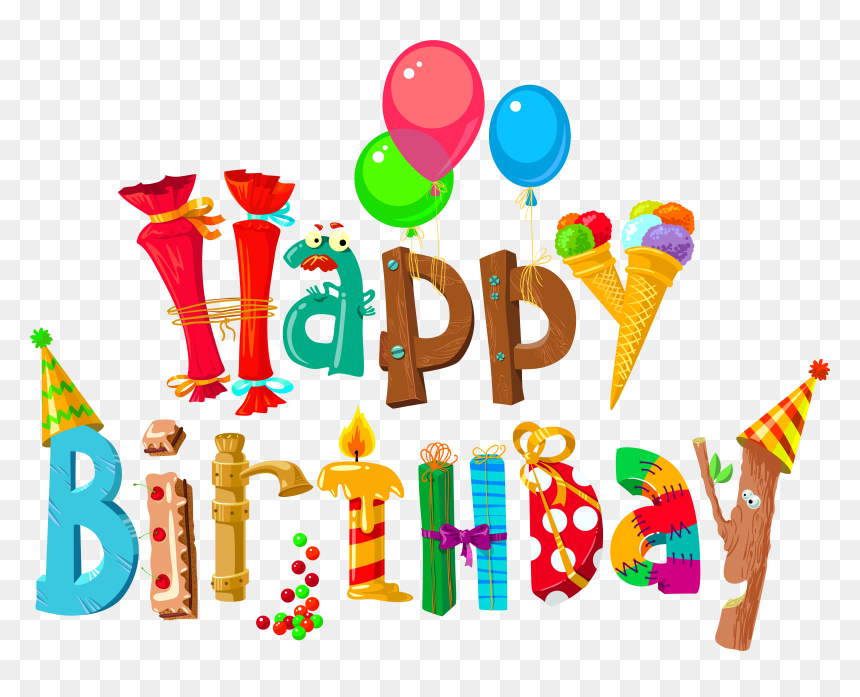 Transparent Happy Birthday Clip Art, HD Png Download - birthday png files
