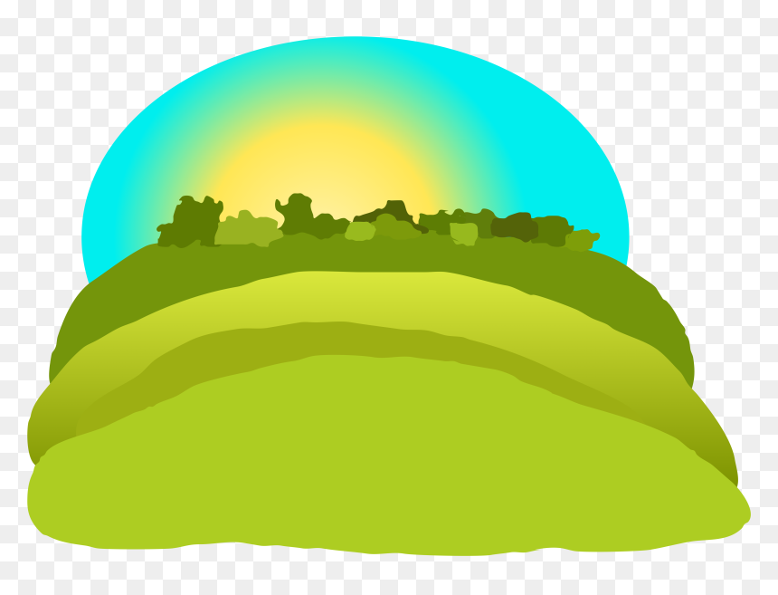 Hills Clipart Png, Transparent Png - sun rise images png