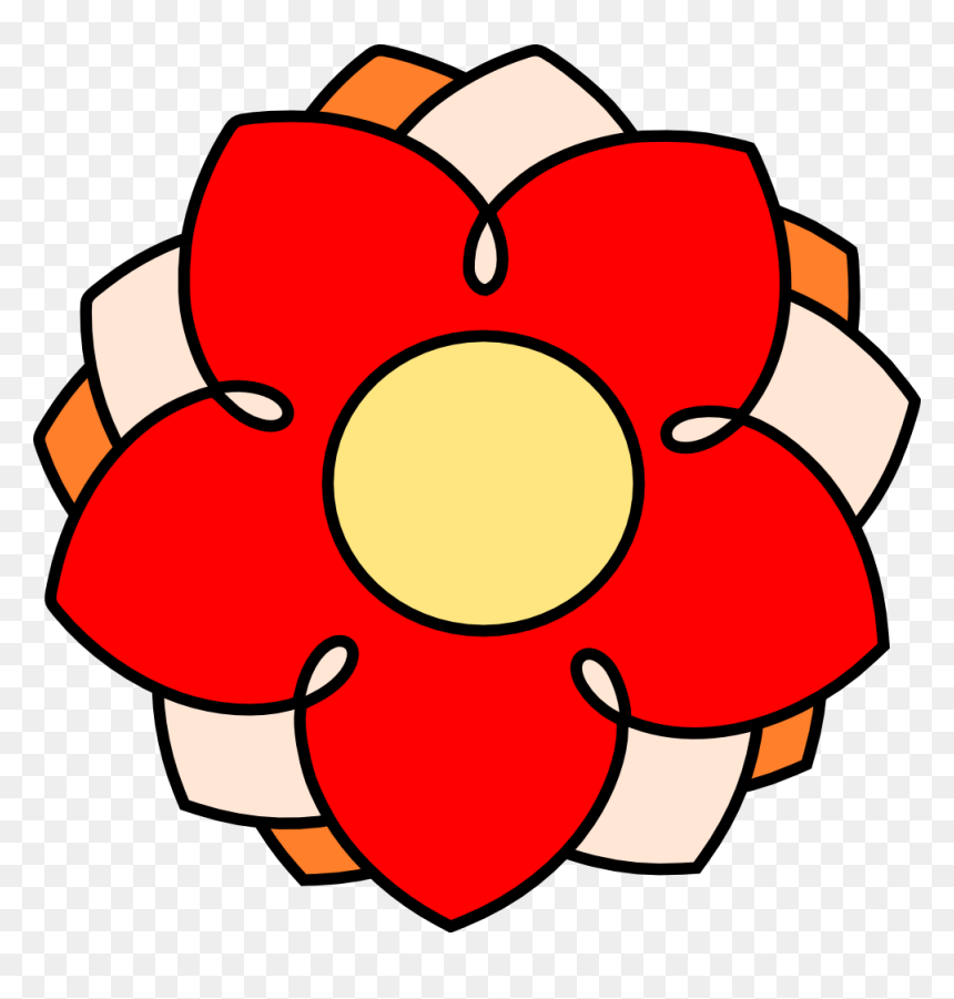 Big Single Flower Clip Art, HD Png Download - single flowers png
