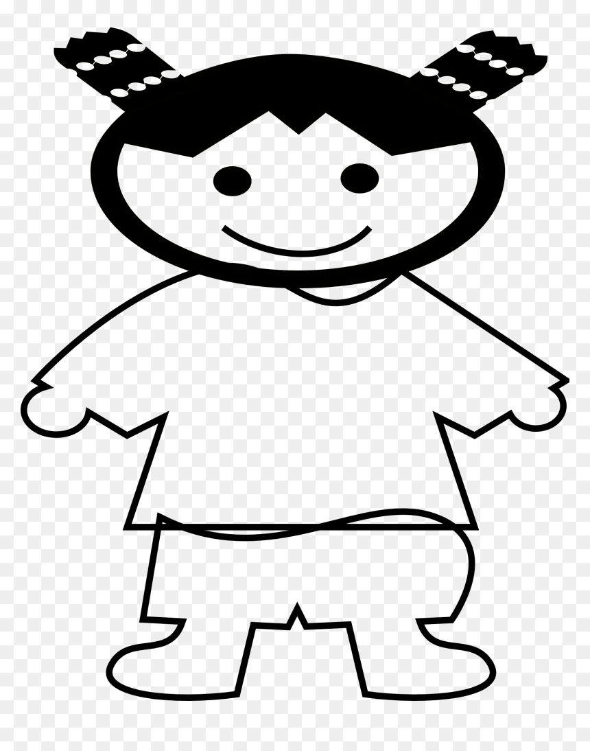 Girl Clipart Black And White, HD Png Download - new year icon png