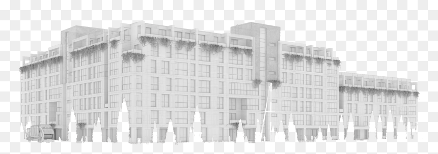 Brutalist Architecture, HD Png Download - apartment building png