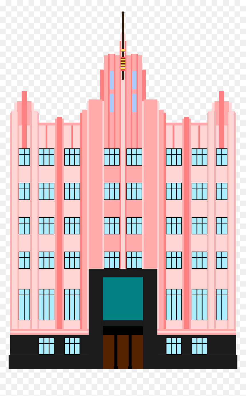 Art Deco Building Png, Transparent Png - apartment building png