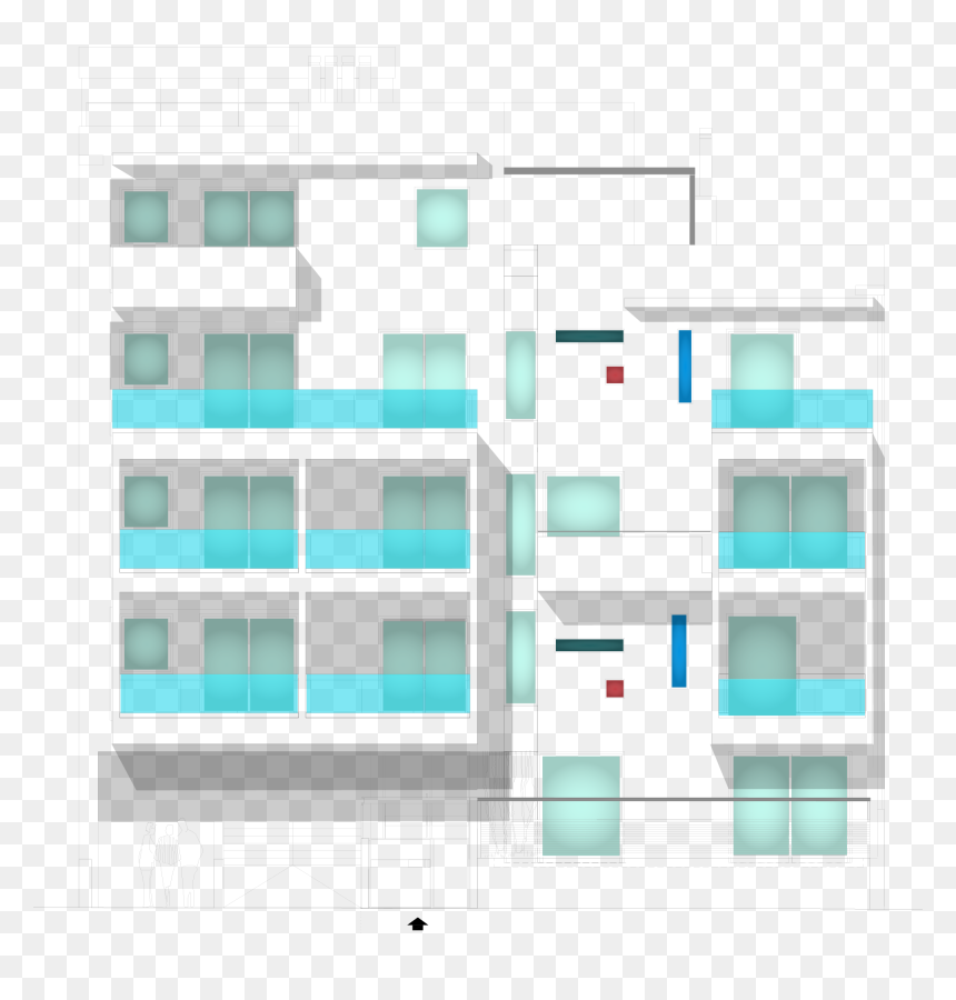 Architecture, HD Png Download - apartment building png