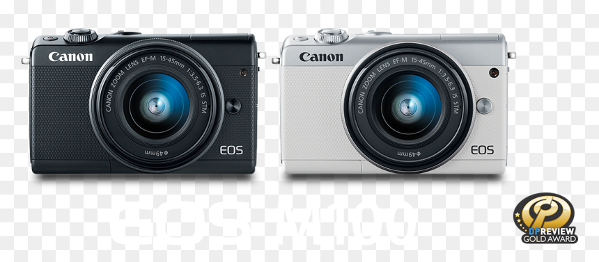 Canon Eos M100 Kit Ef M 15 45mm, HD Png Download - canon dslr camera png