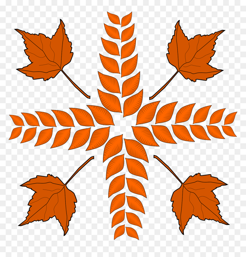 Leaves Cross, HD Png Download - dry leaves falling png