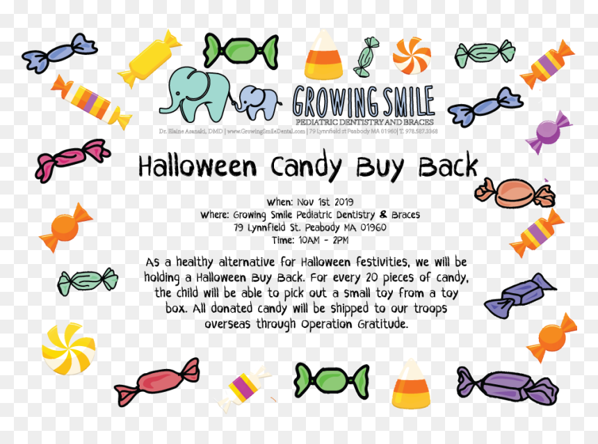 Halloween Candy Buy Back, HD Png Download - halloween candy png