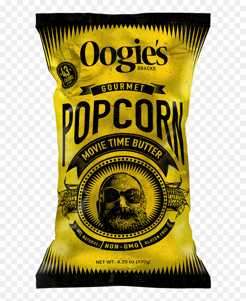 Oogie"s Movie Time Butter Gourmet Popcorn - Oogie's Popcorn, HD Png Download - movie popcorn png