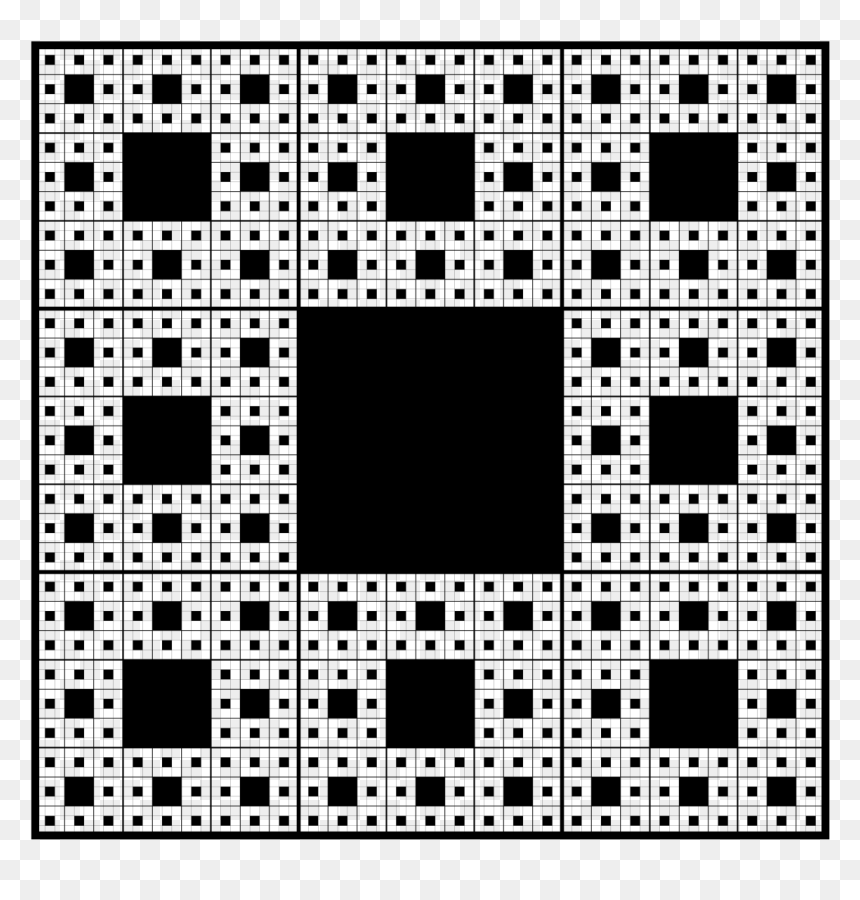 Sierpinski Carpet, HD Png Download - squares png