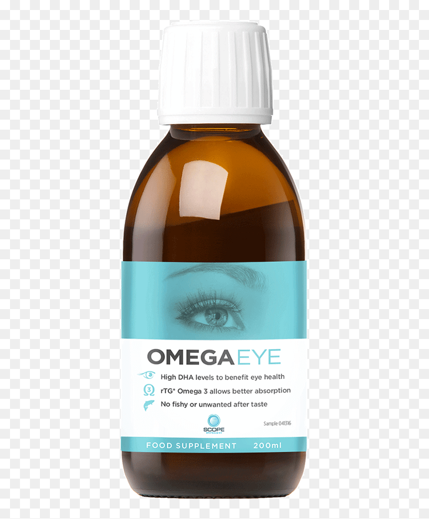 Scope Omega Eye Liquid Bottle - Диетические Добавки Фармаси Омега, HD Png Download - liquid png