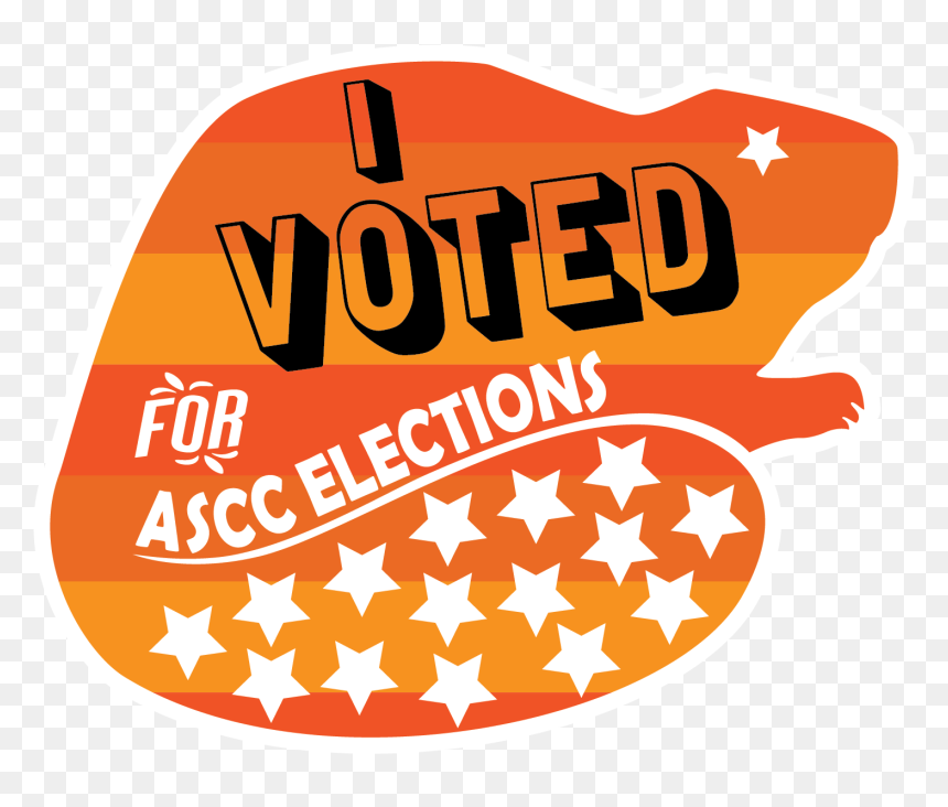 Here"s A Beaver Sticker Design I Made For Student Elections - Illustration, HD Png Download - i voted sticker png