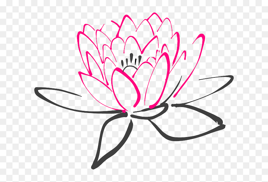 Water Lily Clipart At Getdrawings - Lotus Flower Clipart Green, HD Png Download - florals png