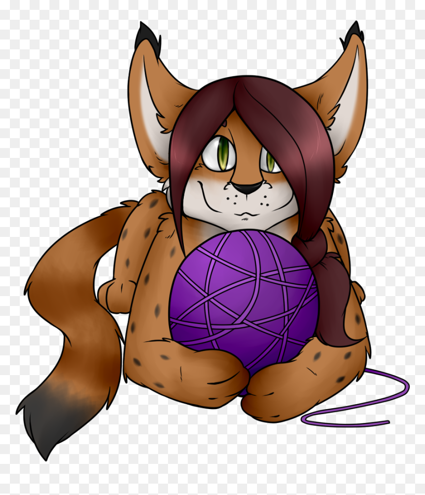 Yarn Ball - Cartoon - Cartoon, HD Png Download - ball of yarn png