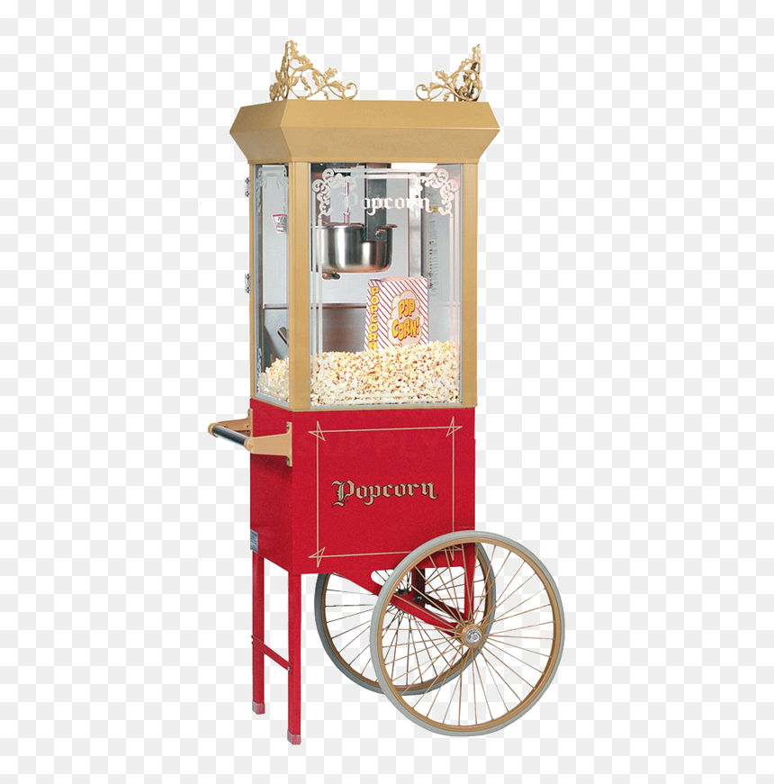 Great For Movie Nights, Carnivals, Block Parties, School - Cold Fashioned Popcorn Machine, HD Png Download - movie popcorn png
