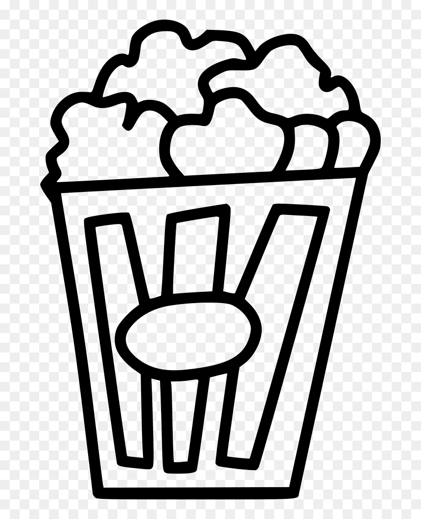 Popcorn Theatre Movie Break Snack Entertainment - Portable Network Graphics, HD Png Download - movie popcorn png
