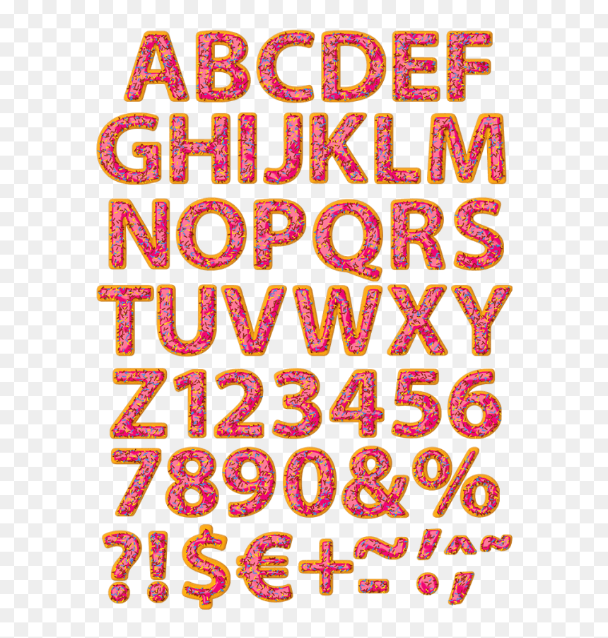 Transparent Donut Png Tumblr - Donut Font, Png Download - png tumblr transparent donut