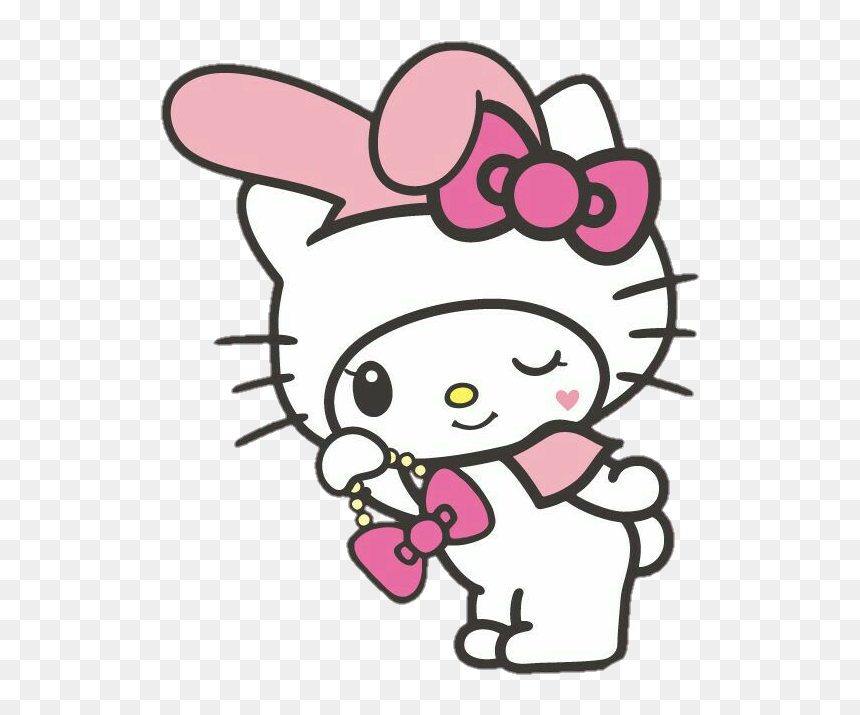 Cute Hellokitty Mymelody Cosplay Cute Hello Kitty Png Transparent Png Vhv