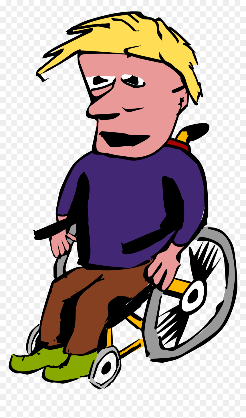 Guy In Wheelchair, HD Png Download - handicap png