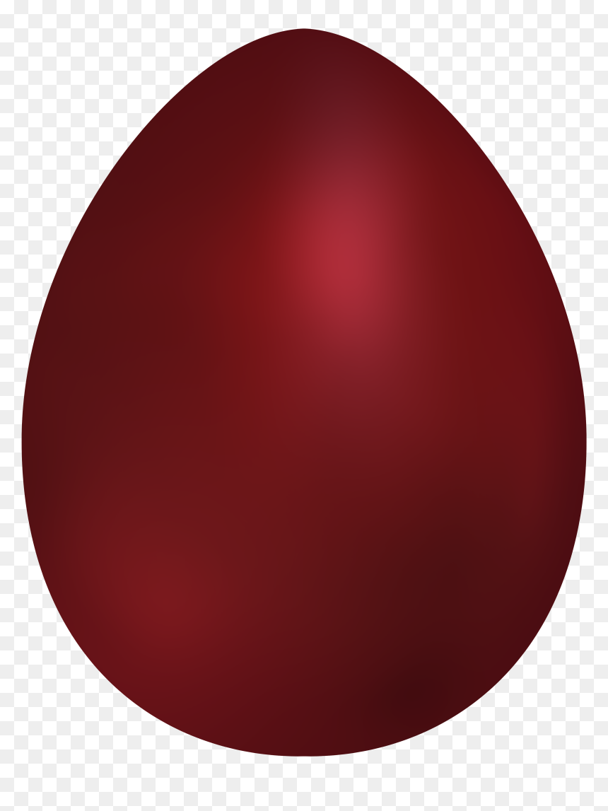 Dark Red Easter Egg Png Clip Art - Jaiku, Transparent Png - red oval png
