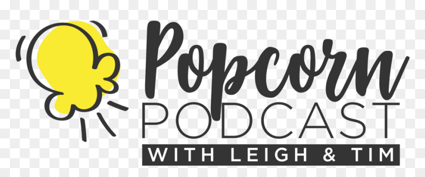 Popcornpodcast Logo Verti - Black-and-white, HD Png Download - movie popcorn png