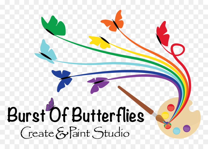 Create & Paint Studio"
				src="https - Burst Of Butterflies Create & Paint Studio, HD Png Download - glass shards png