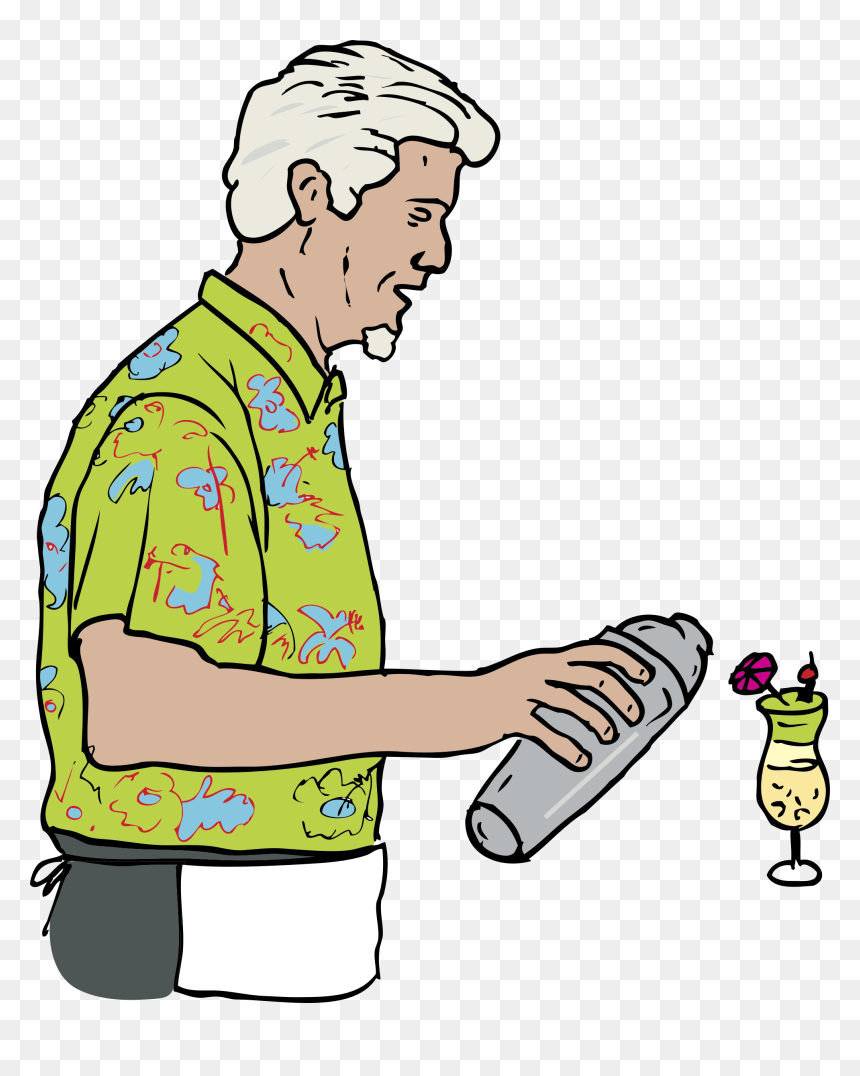 Martin Duus Clip Arts - Barkeeper Clipart Transparent, HD Png Download - tiki png