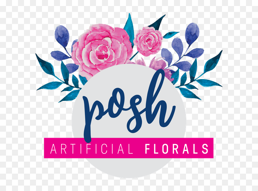 Posh Artificial Florals-logo - Our 1st Year Together, HD Png Download - florals png