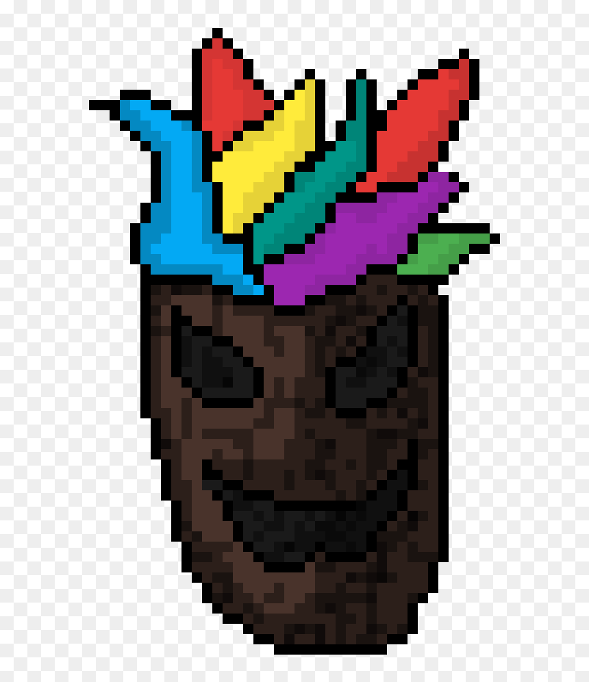 Tiki Mask Concept - Pixel Art Portal Png, Transparent Png - tiki png
