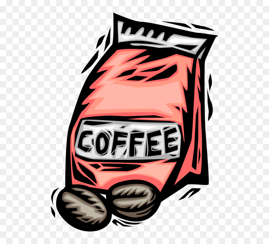 Vector Illustration Of Bag Of Coffee Bean Seed Of The - Coffee Can Clipart, HD Png Download - coffee bean vector png