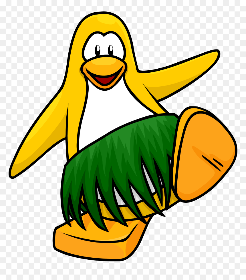 Club Penguin Rewritten Wiki - Grass Skirt Cartoon, HD Png Download - tiki png
