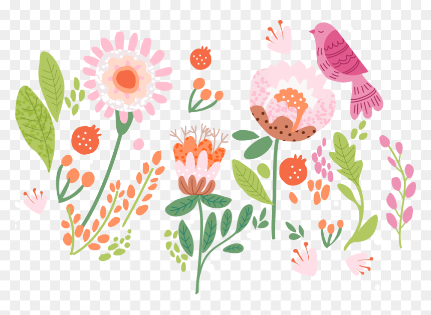 Florals - Zinnia, HD Png Download - florals png