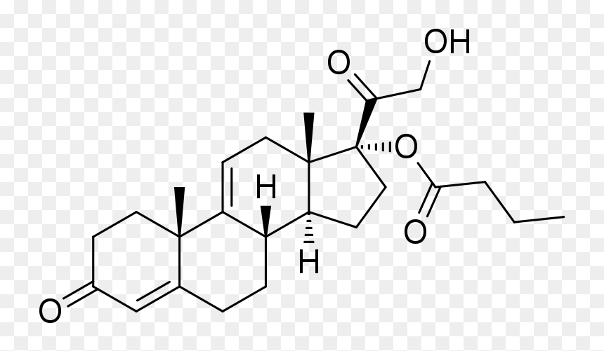 9,11 Dehydrocortexolone 17α Butyrate - Molecular Structure Of Sweat, HD Png Download - 9/11 png