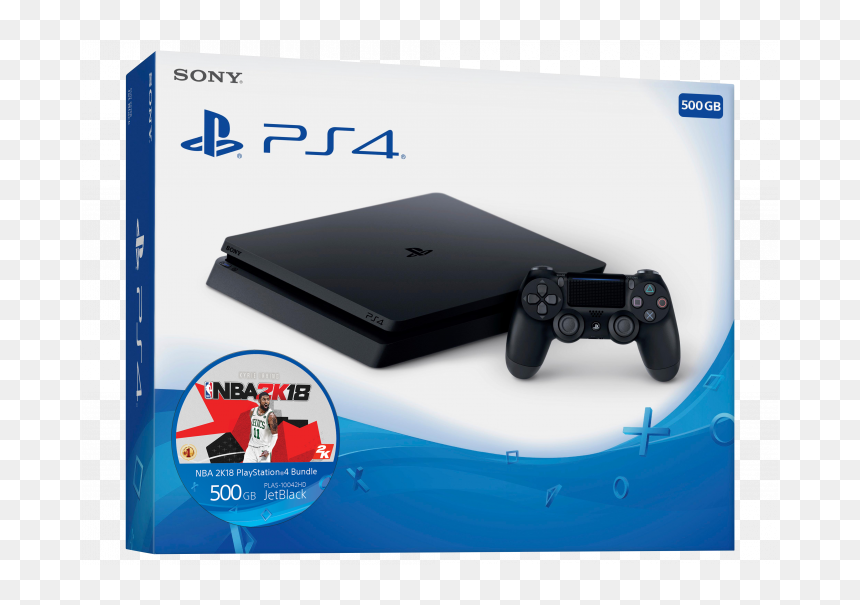 Ps4 1tb Jet Black, HD Png Download - nba 2k18 png