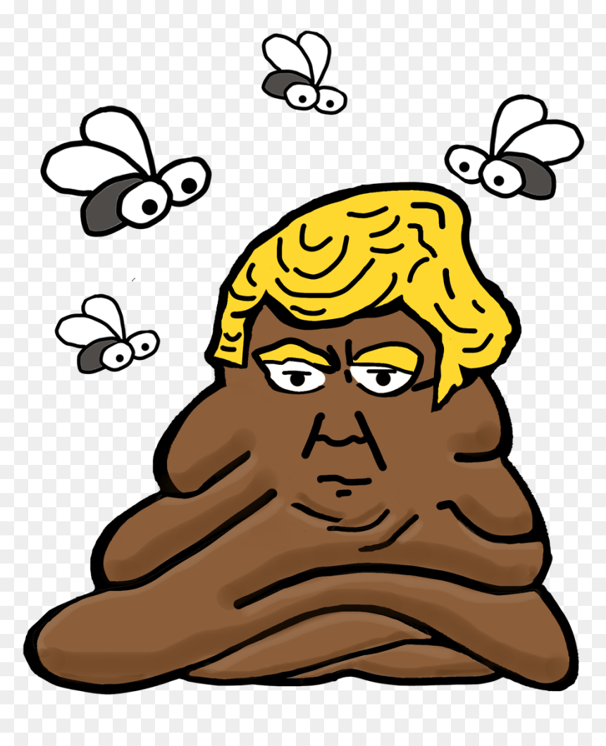If It Talks Like A Turd And Acts Like A Turd Be Heard - Trump Hair On Turd, HD Png Download - turd png