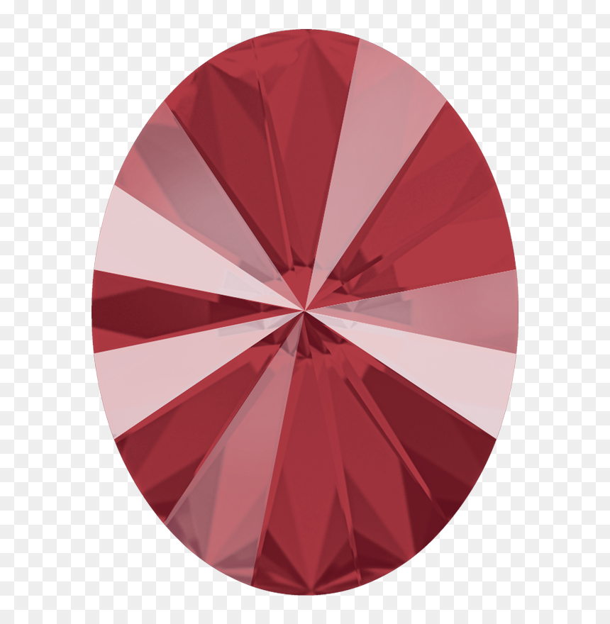 Swarovski 4122 Oval Rivoli Fancy Stone 8x6mm Crystal - Circle, HD Png Download - red oval png