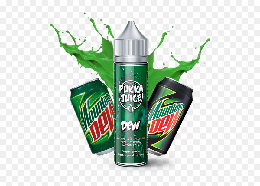 Pukka Juice Dew 60ml Shortfill - Pukka Juice Dew, HD Png Download - mountain dew can png