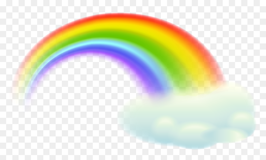 Rainbow Cloud Transparent Clip Art Png Imageu200b Gallery - Circle, Png Download - cloud png clipart