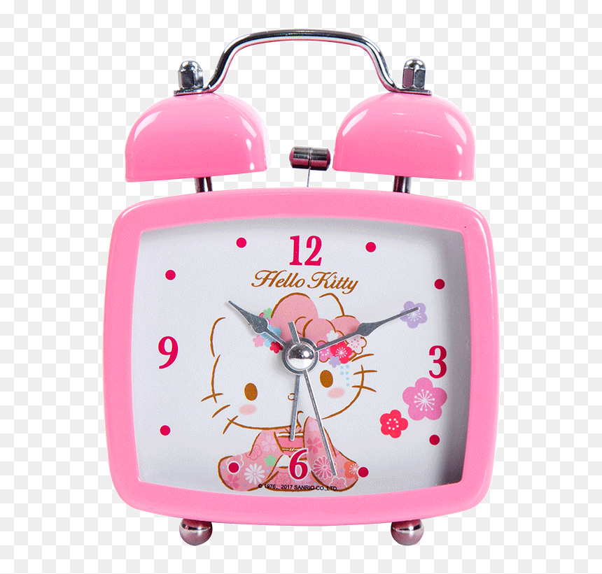Hellokitty Hello Kitty Alarm Clock Student Alarm Clock - Hello Kitty Clock Png, Transparent Png - hellokitty png