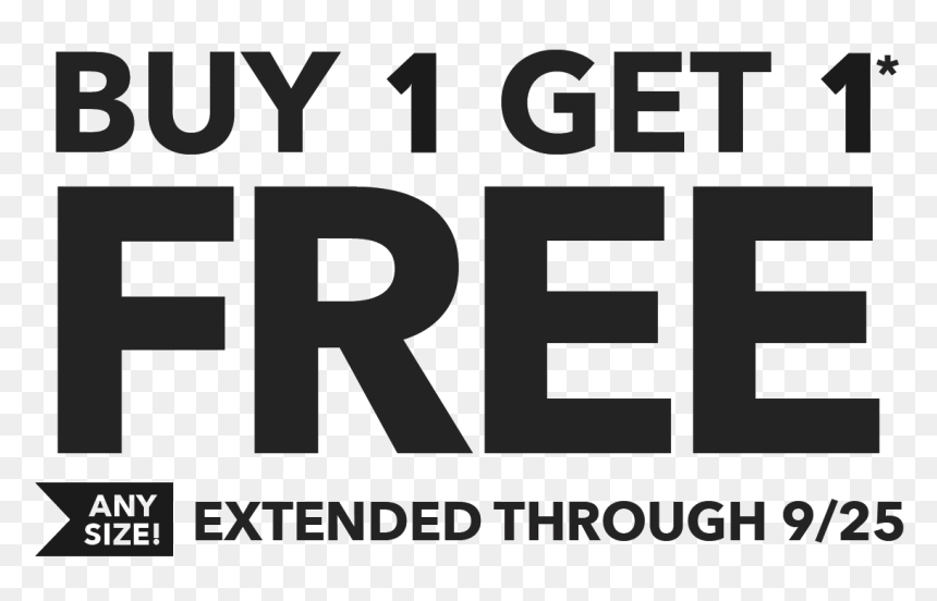 Transparent Free Png Clipart - Buy One Get One Free Black, Png Download - free png clipart