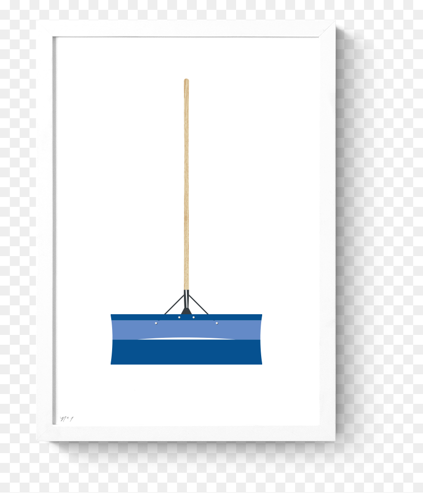 Rkr Snow Shovel Art Print Frame White - Sail, HD Png Download - snow frame png