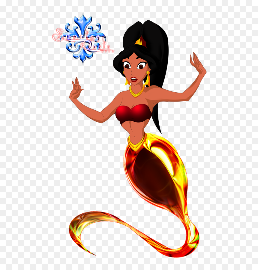 Genie Lamp Clipart Jasmine - Jasmine As A Genie, HD Png Download - jasmine png