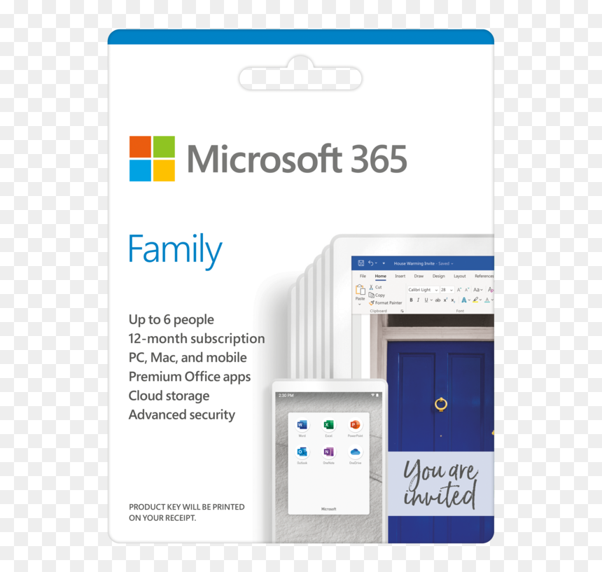 Microsoft 365 Family, HD Png Download - you are invited png