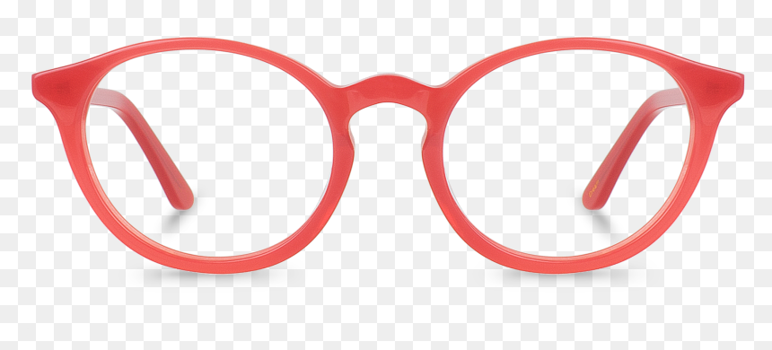 Glasses, HD Png Download - red oval png