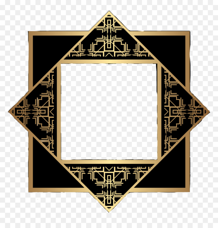 #artdeco #frame #freetoedit - Triangle, HD Png Download - art deco frame png