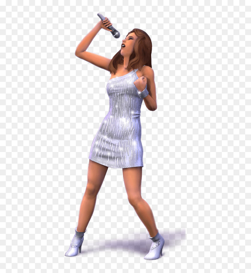The Sims Singing Girl - Sims Png, Transparent Png - singing png