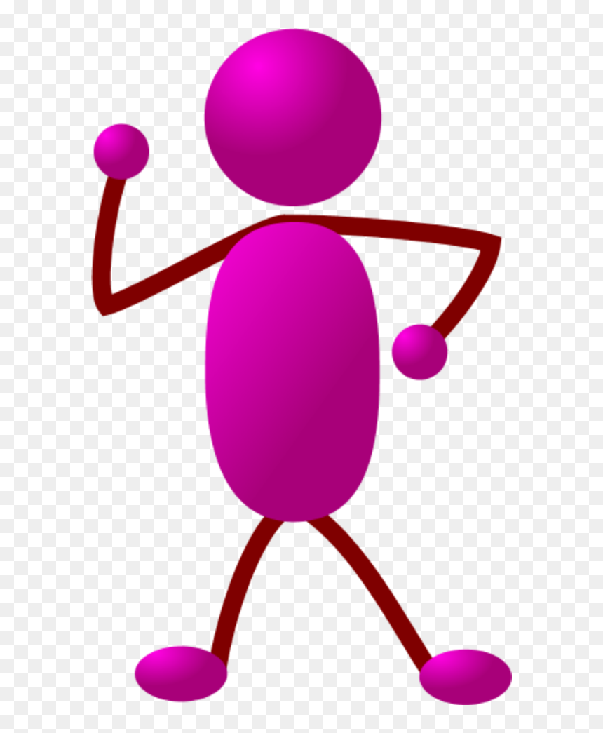 Stick Figure Woman Clipart - Clip Art Colored Stick Figure, HD Png Download - stickman png
