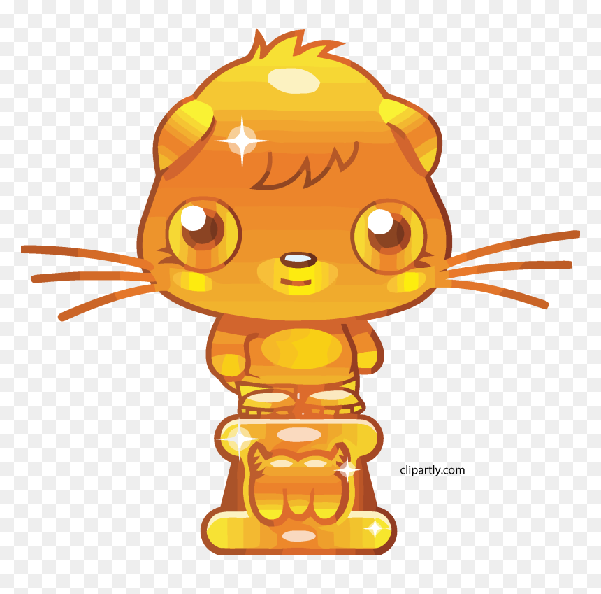 Golden Poppet Trophy Clipart Png - Moshi Monsters Gold Katsuma, Transparent Png - golden png