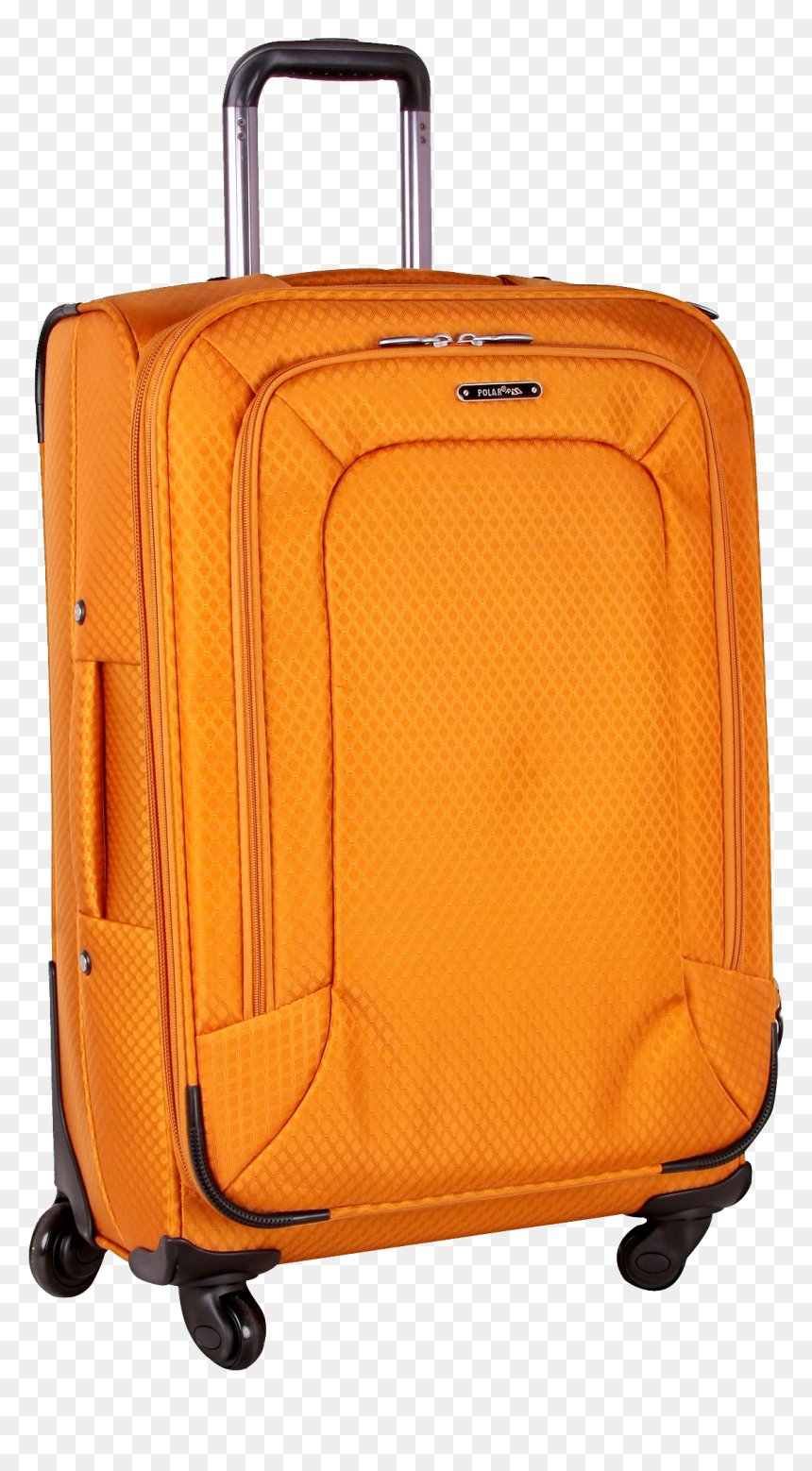 Transparent Suitcases Png - Orange Luggage Png, Png Download - luggage png