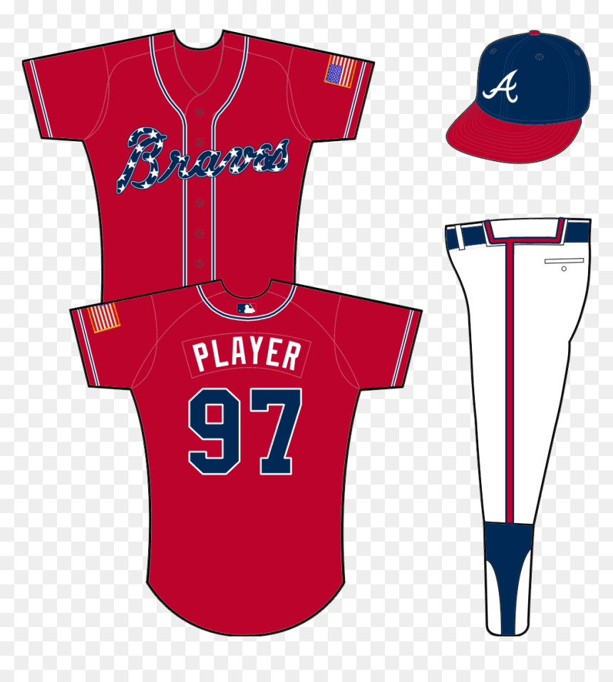 St Louis Cardinals Red Uniforms, HD Png Download - atlanta braves logo png