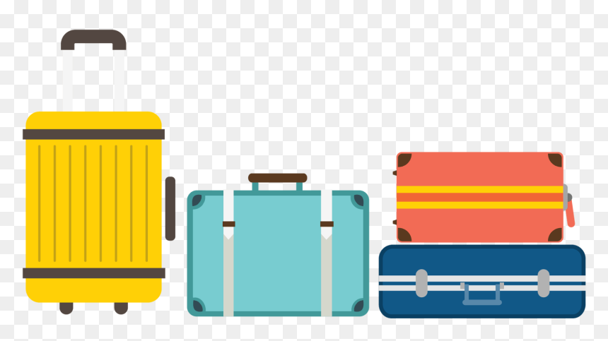Luggage Clip Graphic Royalty Free Library - Luggage Illustration Png, Transparent Png - luggage png